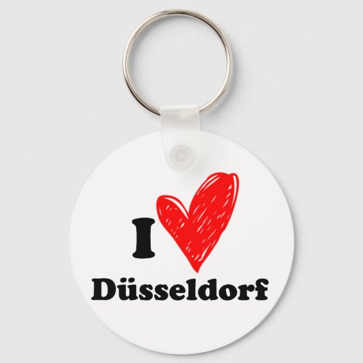 Ik hou van Düsseldorf Sleutelhanger (Voorkant)