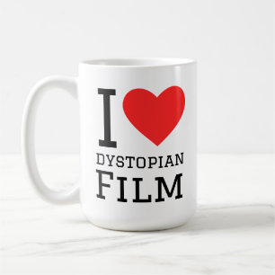 Ik hou van dystopische film koffiemok