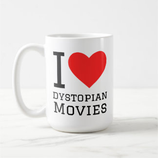 Ik hou van dystopische films koffiemok
