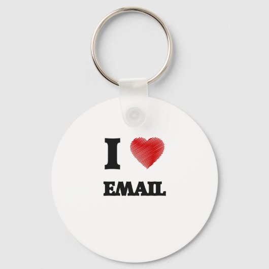 Ik hou van E-MAIL Sleutelhanger (Voorkant)