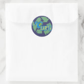 Ik hou van Earth Recyclen Sticker (Tas)