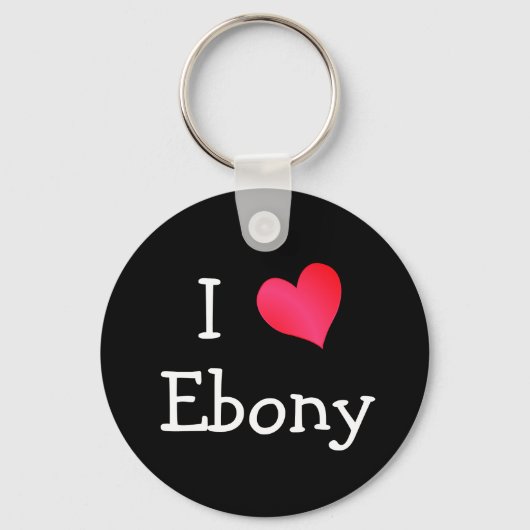 Ik hou van Ebony Sleutelhanger (Voorkant)