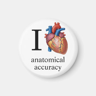 Ik hou van {echte hart] Anatomische Nauwkeurigheid Magneet