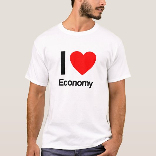 Ik hou van economie t-shirt (Voorkant)