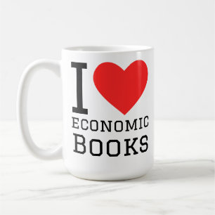 Ik hou van economische boeken koffiemok