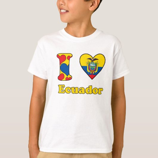 Ik hou van Ecuador T-shirt (Voorkant)