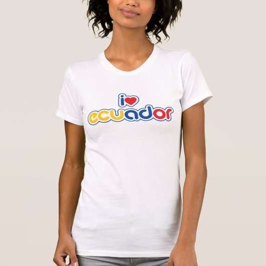 ik hou van ecuador t-shirt (Voorkant)
