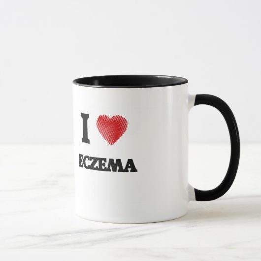 Ik hou van ECZEMA Mok (Rechts)
