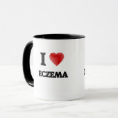Ik hou van ECZEMA Mok (Voorkant links)