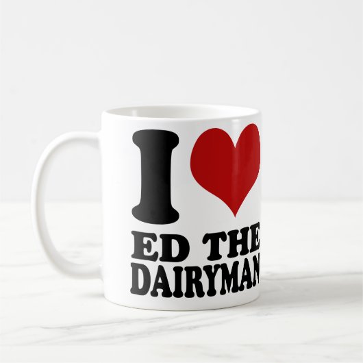 Ik hou van Ed de Dairyman Mok (Links)