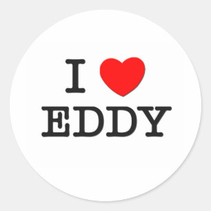 Ik hou van Eddy Ronde Sticker