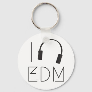 Ik hou van EDM Sleutelhanger