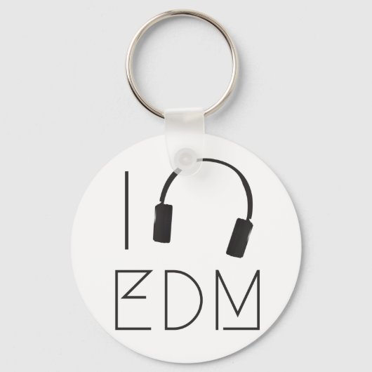 Ik hou van EDM Sleutelhanger (Voorkant)