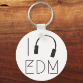 Ik hou van EDM Sleutelhanger (Voorkant)