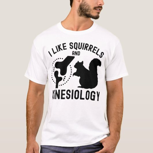 Ik hou van eekhoorns en kinesiologie t-shirt (Voorkant)