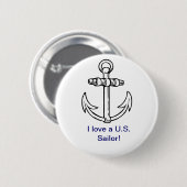 Ik hou van een Amerikaanse Button (Voorkant /achterkant)