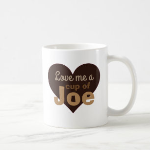 Ik hou van een beker van Joe Coffee Lovers Quote Koffiemok