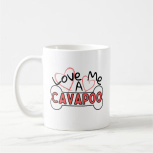 Ik hou van een Cavapoo Cavoodle I Heart Cavapo Koffiemok