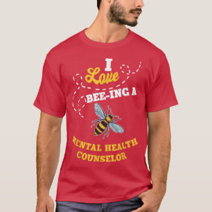 Ik hou van een geestelijke gezondheidsadviseur hon t-shirt