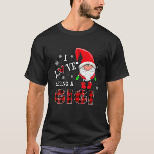 Ik hou van een Gigi Gnomes Funny Family Pajamas Ch T-shirt