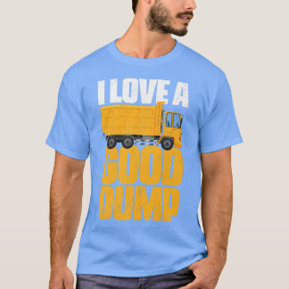 Ik hou van een goede vuilnisbelt Man Trucker Garba T-shirt