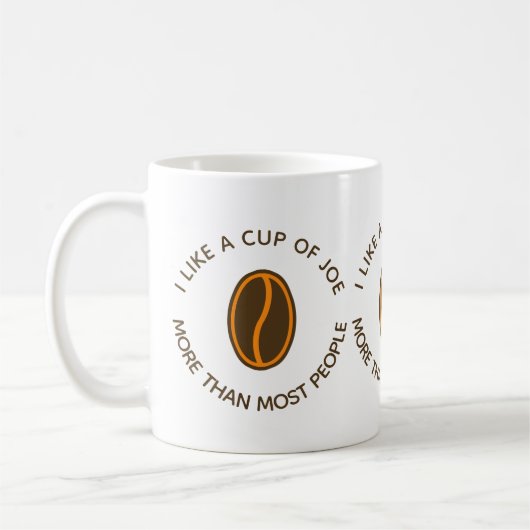 Ik hou van een kopje meer Funny Coffee Slogans Mok (Links)