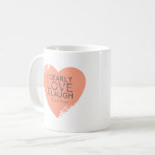 Ik hou van een Laugh, Jane Austen Quote Koffiemok (Voorkant links)