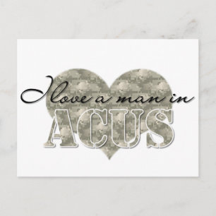 Ik hou van een man in ACU's Briefkaart