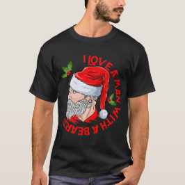 Ik hou van een Man met een baard Hipster Sinterkla T-shirt