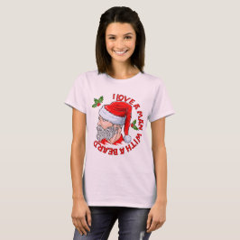 Ik hou van een Man met een baardkerstman T-shirt