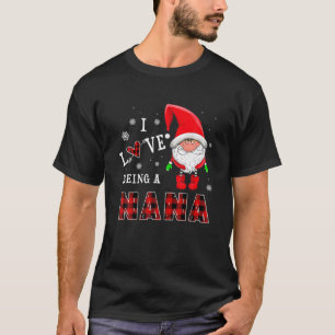 Ik hou van een nana Gnomes Funny Family Pajamas Ch T-shirt