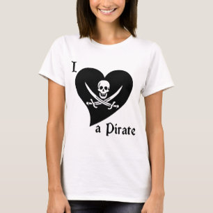 Ik hou van een piraat t-shirt