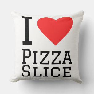 Ik hou van een pizzapunt kussen