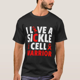 Ik hou van een sikkelcel krijger - sikkelcel Aware T-shirt
