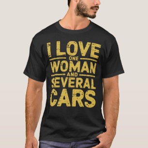 Ik hou van een vrouw en een paar humoristische aut t-shirt