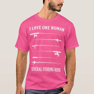 Ik hou van een vrouw en verschillende Gevist stave T-shirt