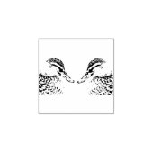 Ik hou van eenden jagen 	rubberstempel (Afrduk)