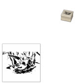 Ik hou van eenden 	rubberstempel (Gestempeld)