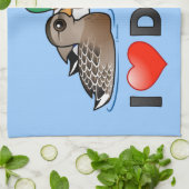 Ik hou van eenden theedoek (Gevouwen)