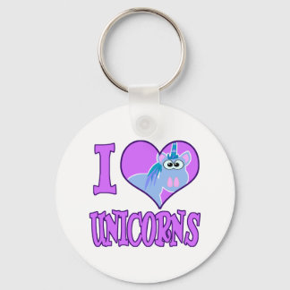 Ik hou van eenhoorns sleutelhanger