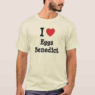 Ik hou van Eieren Benedict hart T-Shirt