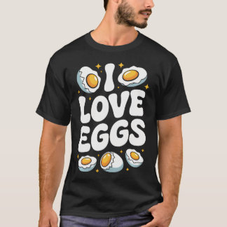 Ik hou van eieren ei t-shirt