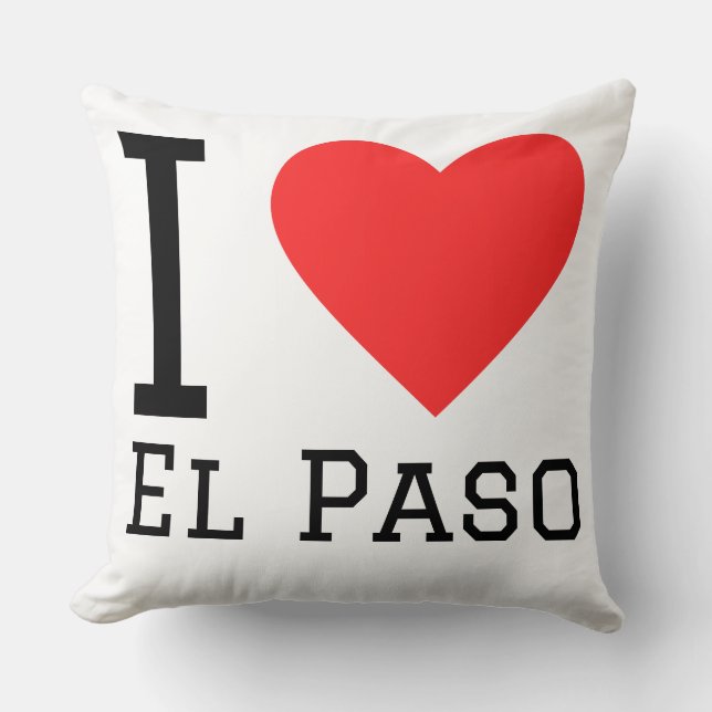 Ik hou van el paso kussen (Voorkant)