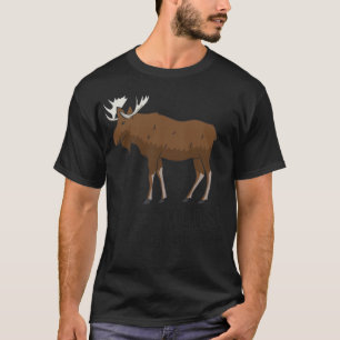 Ik hou van eland en misschien 3 mensen grappige el t-shirt
