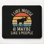 Ik hou van elanden en misschien wel van 3 mensen d muismat (Voorkant)