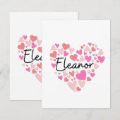 Ik hou van Eleanor Notitiekaartje (Voorkant / Achterkant)