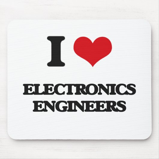 Ik hou van Electronics Engineers Muismat (Voorkant)