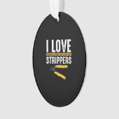 Ik hou van elektrische elektriciteit ornament (voorkant)