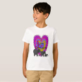 Ik hou van ELEPHANTS Kinder T-shirt (Voorkant volledig)
