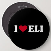 Ik hou van ELI Ronde Button 6,0 Cm (Voorkant /achterkant)